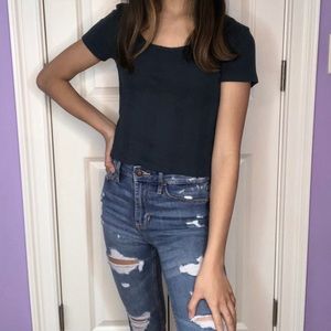 Dark green American eagle shirt size xs never worn